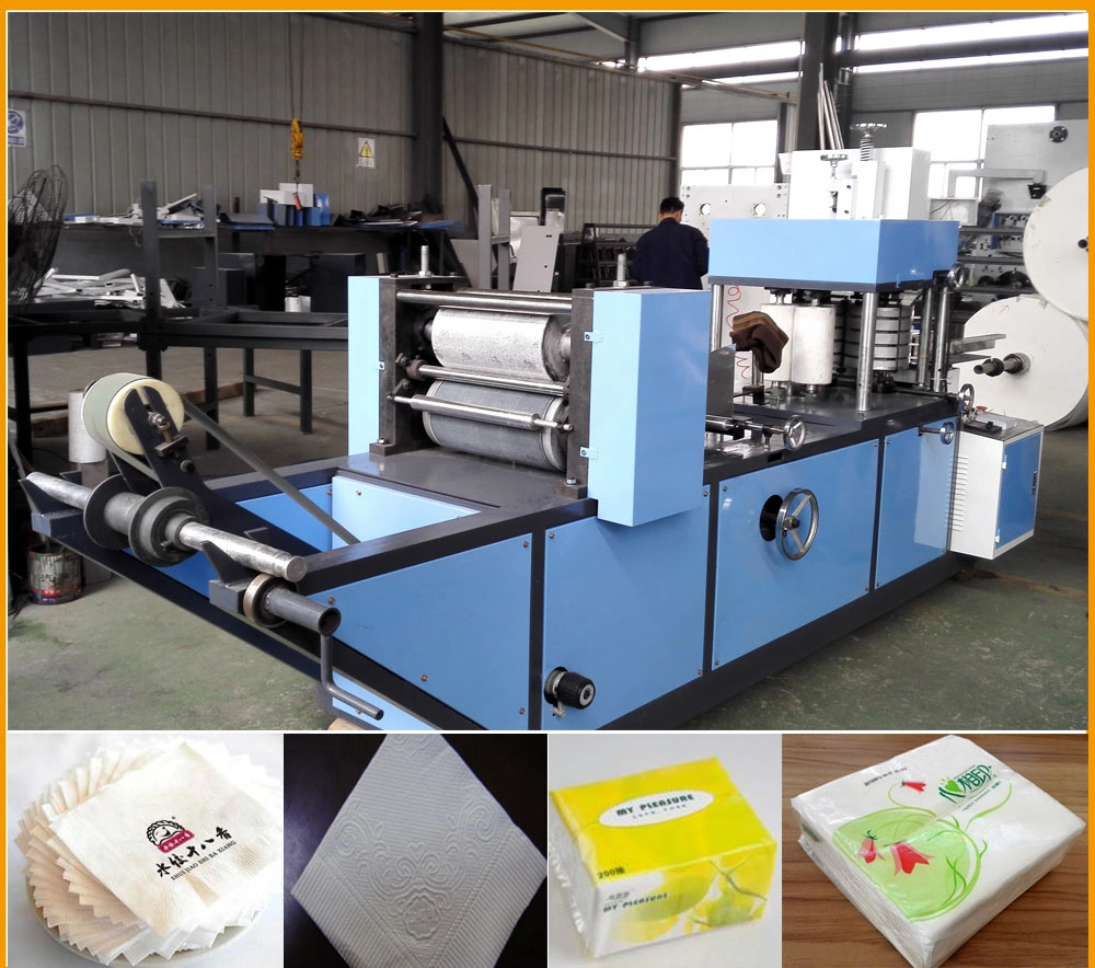 Hot Sales Full Automatic Facial Napkin Tissue Paper Making Cutting Packing Machine with Factory Price