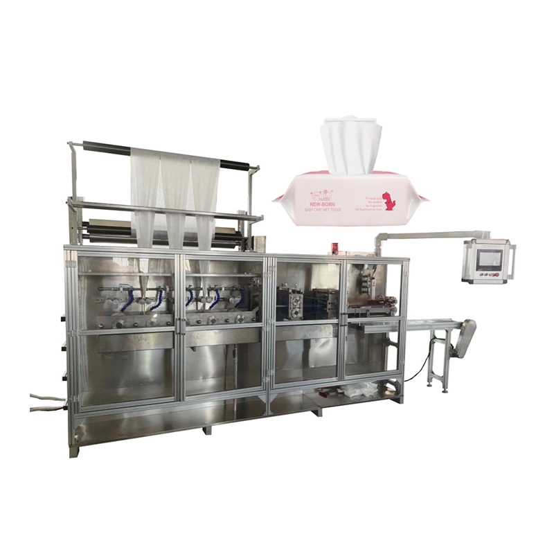 Small Investment Non Woven Tissue Converting Machine Disposable Wet Wipes Manufacturing Machine