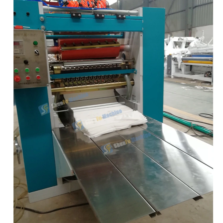 Small Second Semi Automatic Facial Tissue Paper Cutting Packing Machinery of China